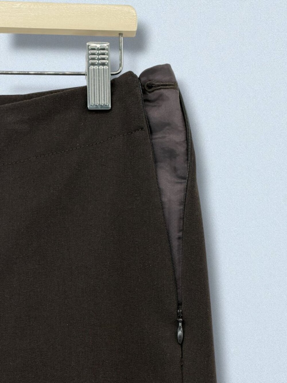 Talbots Brown Heritage Cut Straight Leg Professional Dress Pants 8 - Picture 3 of 6